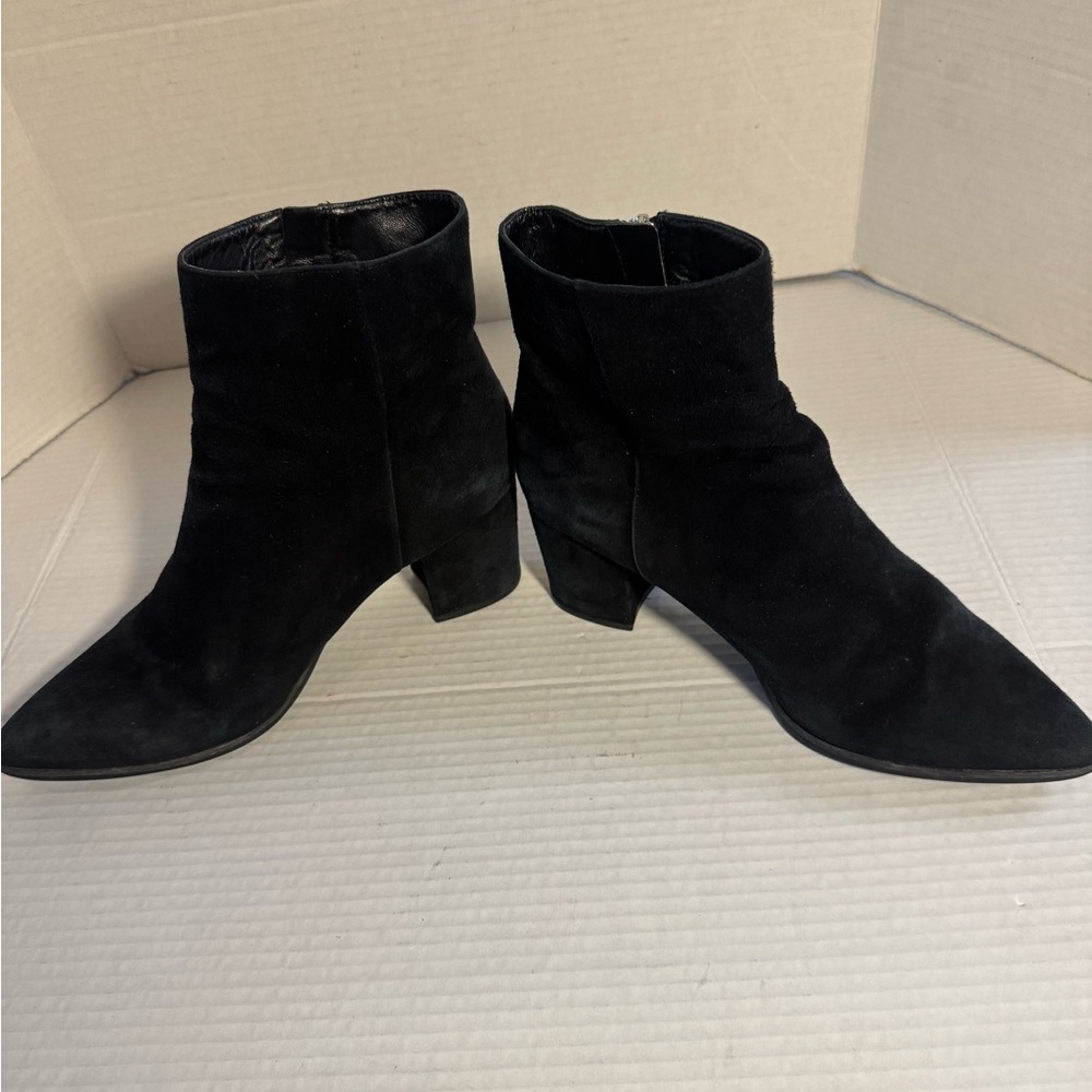 Michael Kors Black Suede Ankle Booties 8 - Picture 4 of 7